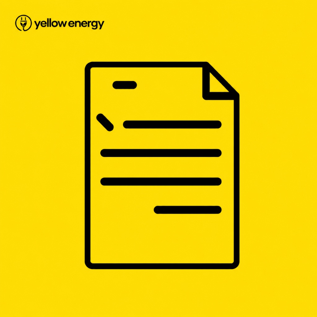 Ilustração da Yellow Energy representando energia com desconto